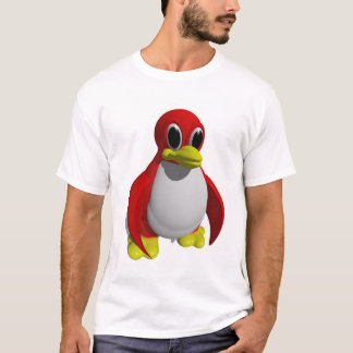 Camiseta Pinguim ereto (parte dianteira & parte traseira)