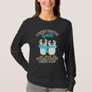 Camiseta Pinguim Eu Gosto De Você Um Pequeno Pinguim