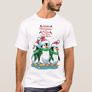Camiseta Pinguim Feliz Natal