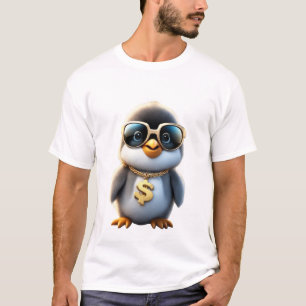 Camiseta Pinguim Fluffy Bonito E Legal