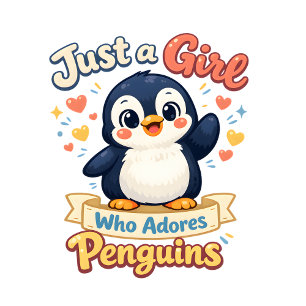 Camiseta Pinguim Fofo Apenas uma Garota que Ama Pinguins
