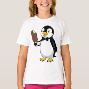 Camiseta Pinguim Fofo com Design de Desenho Animado de Sorv