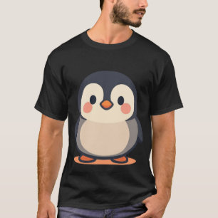 Camiseta Pinguim Fofo e Gordinho Kawaii Bebê Pinguim