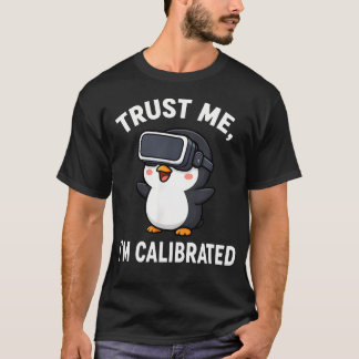 Camiseta Pinguim Fofo Jogador De Vr Com Frase Engraçada