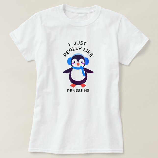 Camiseta Pinguim gentil (Frente do Design)
