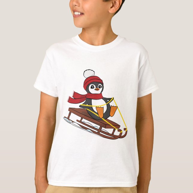 Camiseta Pinguim-guincho-de-neve (Frente)
