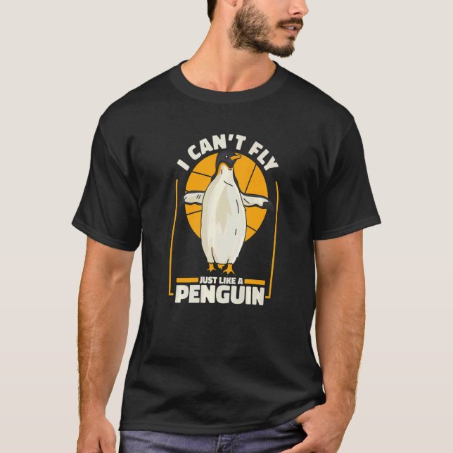 Camiseta Pinguim King Penguin Animal Fly (Frente)