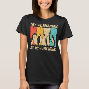 Camiseta Pinguim legal Para Crianças Pássaros Pinguins Impe