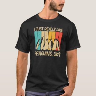 Camiseta Pinguim legal para mulheres Imperadoras Pinguins