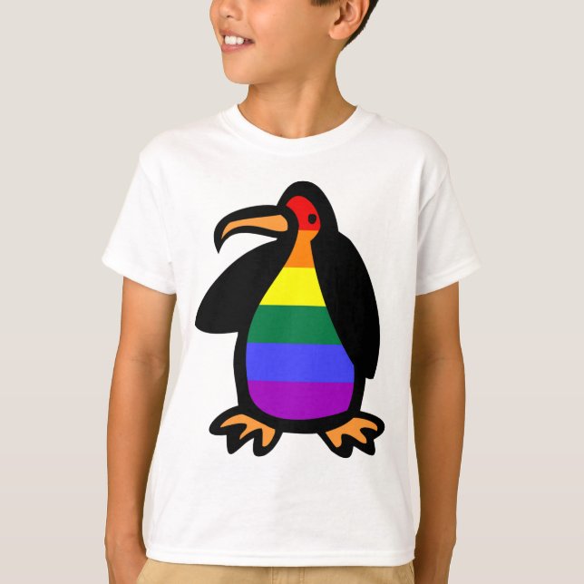 Camiseta Pinguim LGBT (Frente)