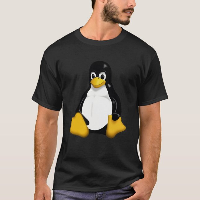 Camiseta Pinguim Linux Tux (Frente)