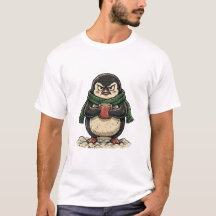 Pinguim Mal-Humorado Com Cacau Quente, Inverno Div