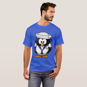 Camiseta Pinguim Marinheiro Com Motivos de Orgulho do Urso 