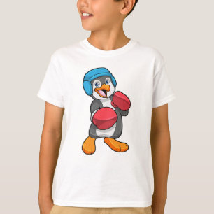 Camiseta Pinguim na caixa com luvas e capacete in a box