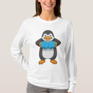 Camiseta Pinguim na caixa com luvas in a box