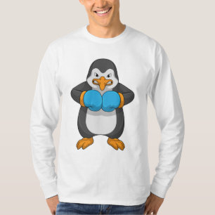 Camiseta Pinguim na caixa com luvas in a box