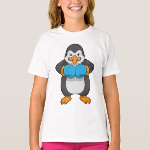 Camiseta Pinguim na caixa com luvas in a box