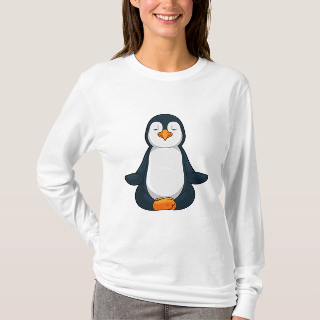 Camiseta Pinguim na Malhação de Yoga em Sessão (Frente)