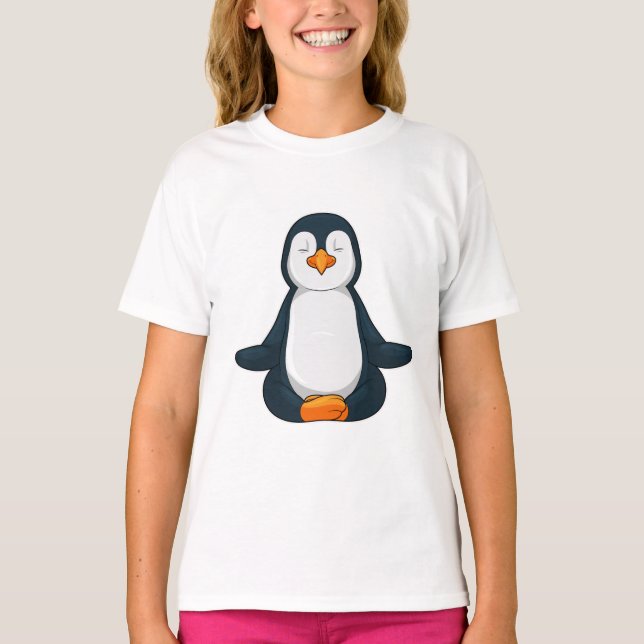 Camiseta Pinguim na Malhação de Yoga em Sessão (Frente)