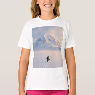 Camiseta Pinguim na montanha de neve