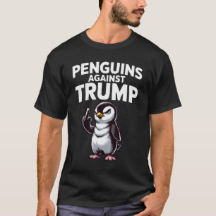 Camiseta Pinguim Nadadeiras Resistência Política Satírica A