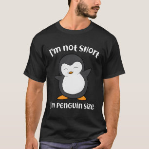 Camiseta Pinguim Não Sou Curto, Sou Pequeno Como Um Pinguim