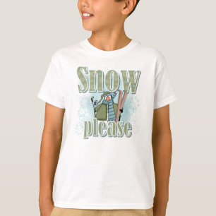 Camiseta Pinguim-neve, por favor, t-shirts e presentes