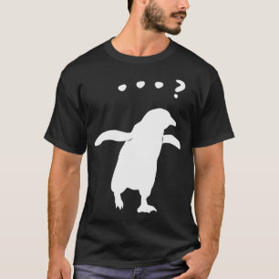 Camiseta Pinguim Niilista Mas Por Que Humor de Meme Absurdo