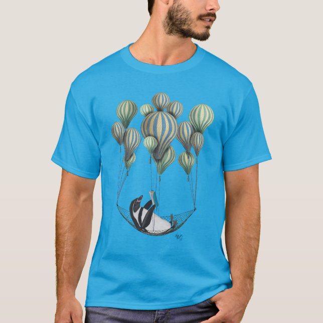 Camiseta Pinguim no balão de Hammock (Frente)