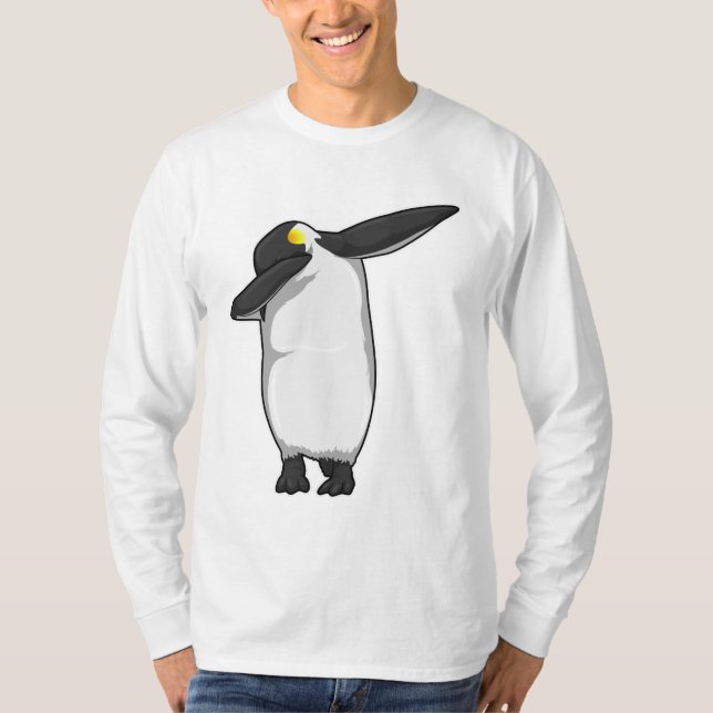 Camiseta Pinguim no laboratório Dance Dance Dab (Frente)