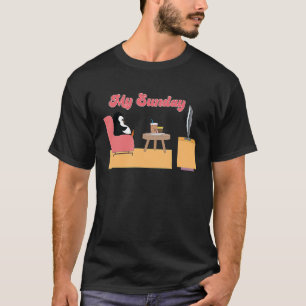 Camiseta Pinguim no sofá Meu Domingo