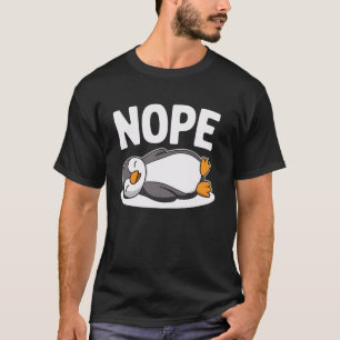 Camiseta Pinguim Nope Engraçado Antártica Pássaro Lover De