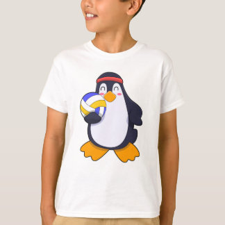 Camiseta Pinguim nos esportes de vôlei