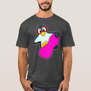 Camiseta Pinguim nos óculos de Esqui Esportivo de Snowboard