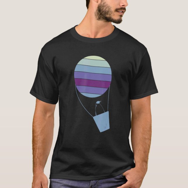 Camiseta Pinguim Num Balão (Frente)