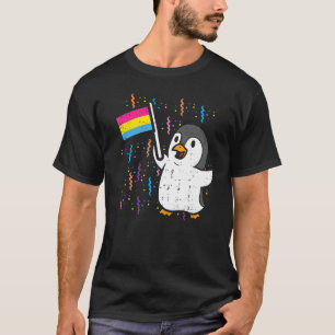 Camiseta Pinguim Pansexual Flag Pan Pride Cubo Lgbtq Animal