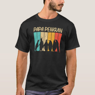 Camiseta Pinguim Para Pinguins Pais Masculinos Pássaros Pás