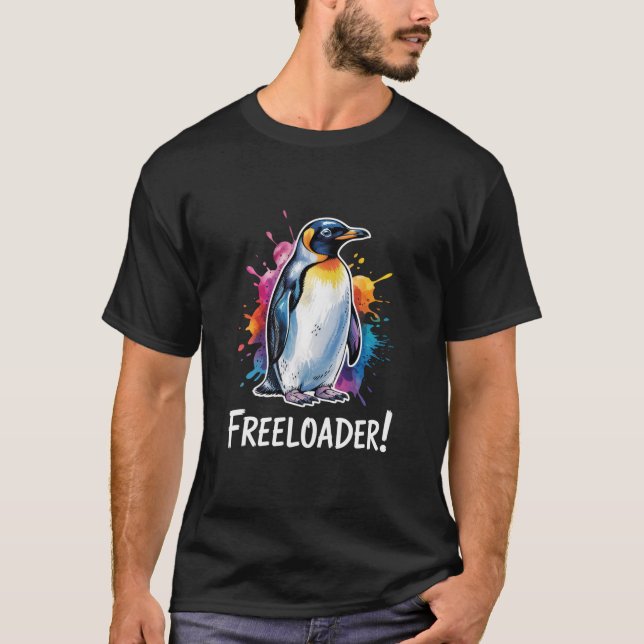 Camiseta Pinguim Parasita Resiste Política (Frente)