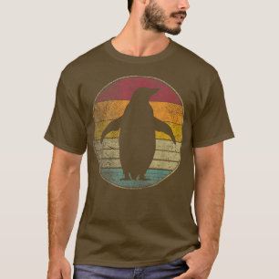 Camiseta Pinguim Pássaro Vintage em desnutrição Retro 70s 8