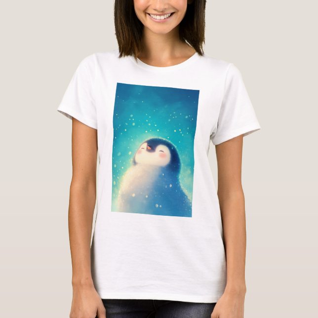 Camiseta Pinguim Pequeno Esfriando (Frente)