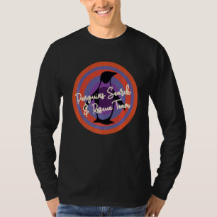 Camiseta Pinguim Pinguim Cubo da Equipe de Busca e Salvamen
