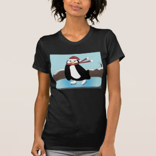 Camiseta Pinguim Pinguim De Ice Skating