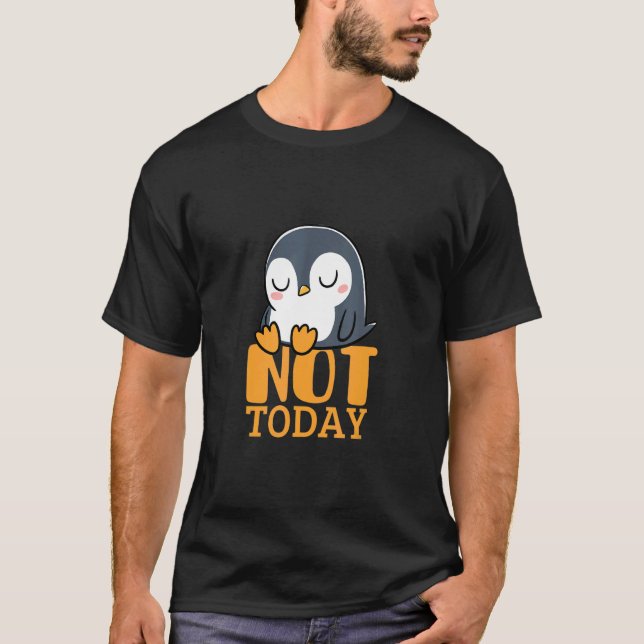 Camiseta pinguim preguiçoso (Frente)
