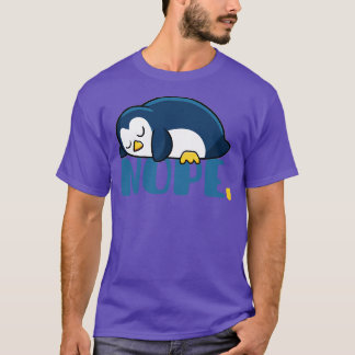 Camiseta pinguim preguiçoso engraçado 3