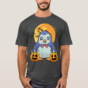 Camiseta Pinguim Preguiçoso Halloween Costume Pumpkin Jack