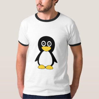 Camiseta Pinguim preto pequeno bonito