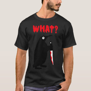 Camiseta Pinguim Que Engraçado Pinguim Negro Pinguim Hallow