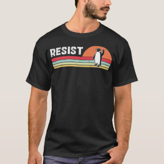 Camiseta Pinguim resiste a pinguins engraçados