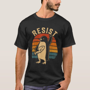 Camiseta Pinguim Resiste Pinguins Protestam Contra Tarifas