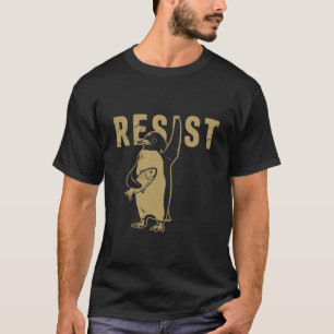 Camiseta Pinguim Resistir Pinguins Protestam Contra Tarifas